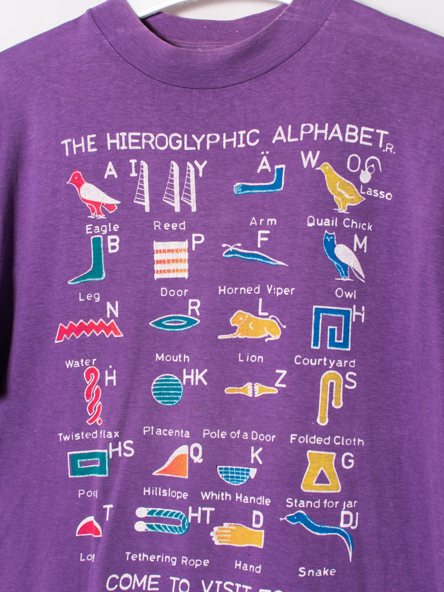 The Hieroglyphic Alphabet Cotton Tee