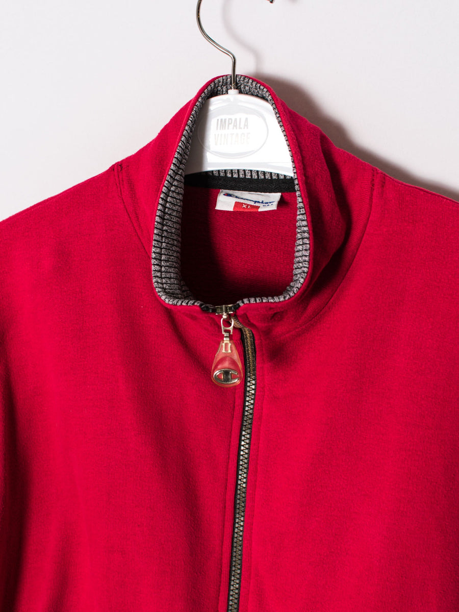 Champion Red Zipper Sweatshirt