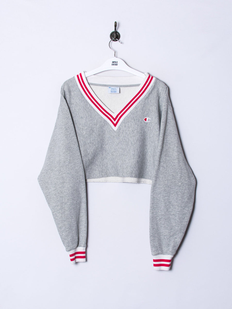 Champion V-Neck  Croptop Sweatshirt