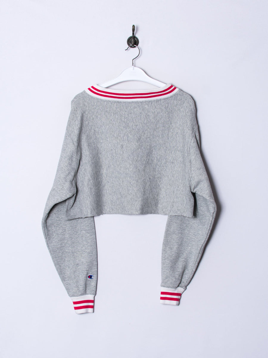 Champion V-Neck  Croptop Sweatshirt