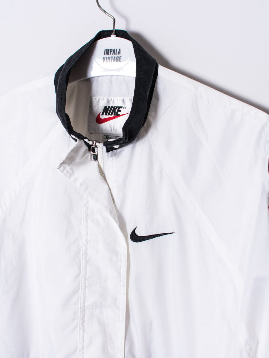Nike White & Black Shell Jacket