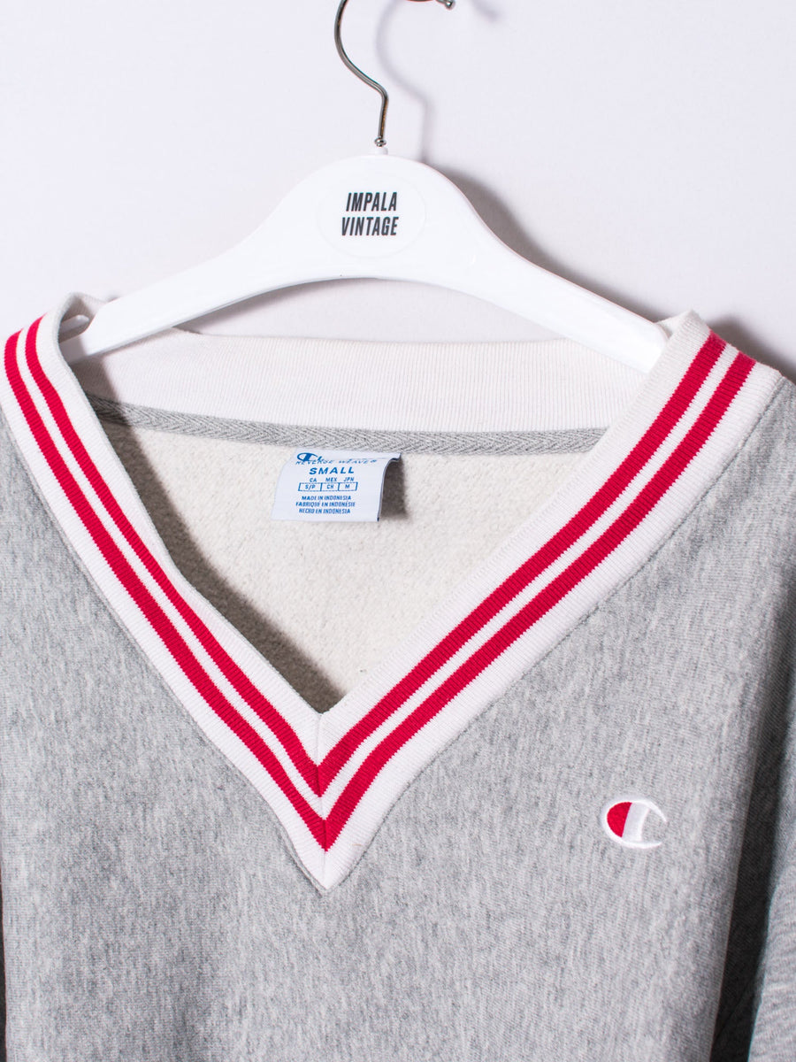 Champion V-Neck  Croptop Sweatshirt