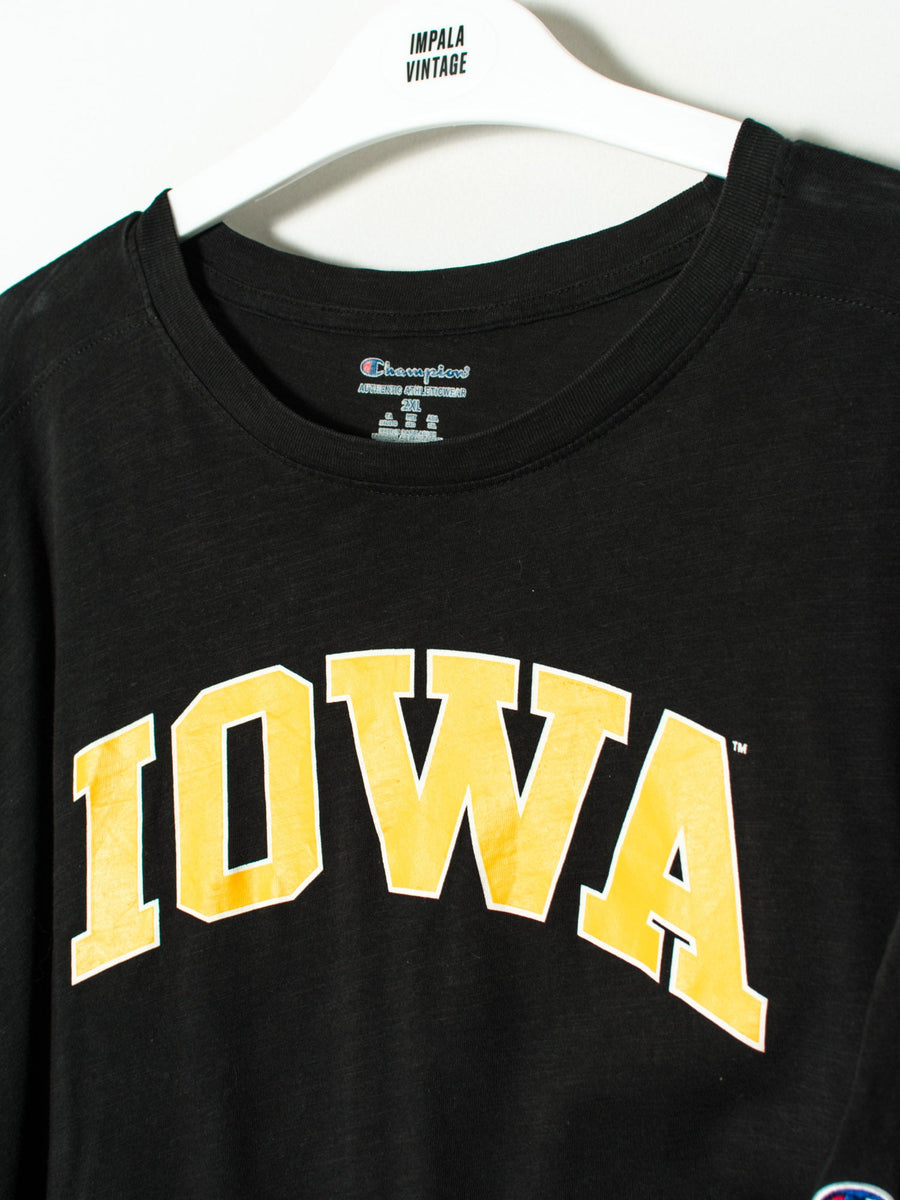 Iowa Black Cotton Tee