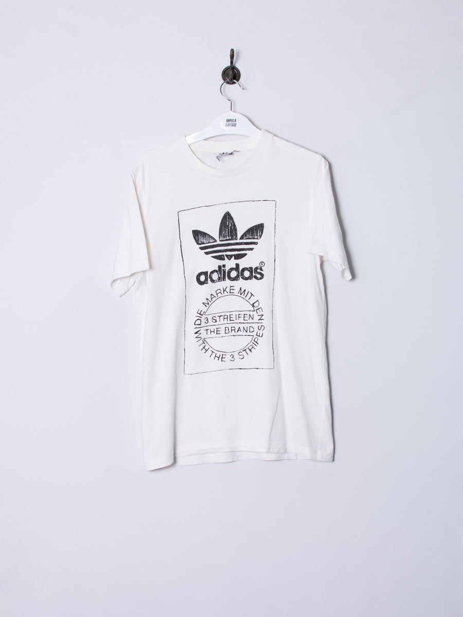 Adidas Originals White Cotton Tee