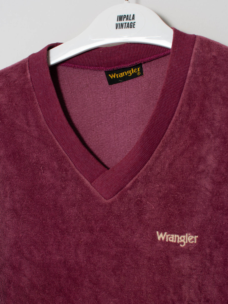 Wrangler V-Neck Velvet Sweatshirt