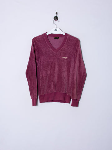 Wrangler V-Neck Velvet Sweatshirt