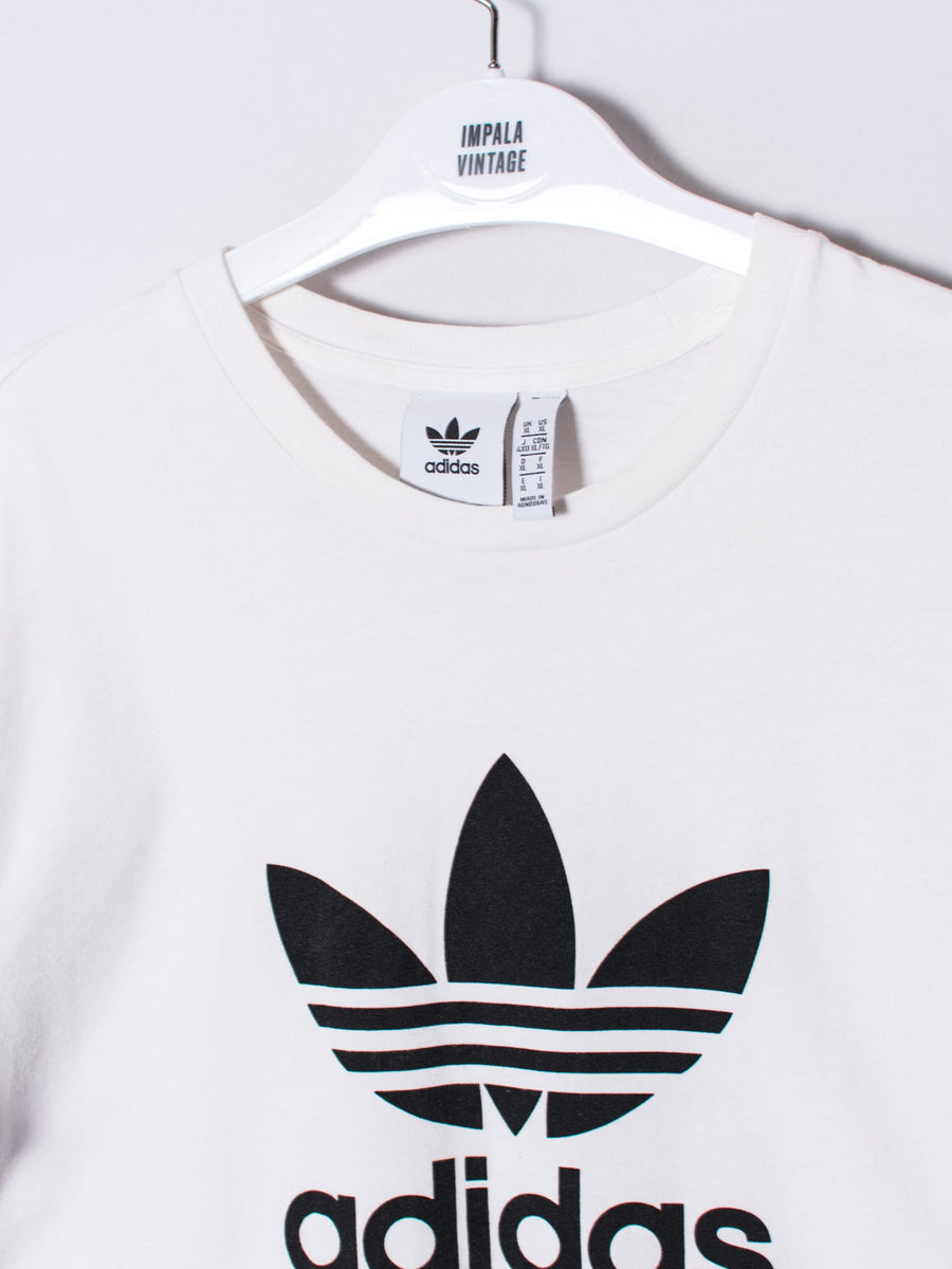 Adidas Originals White Cotton Tee