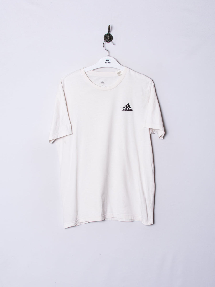 Adidas White Cotton Tee