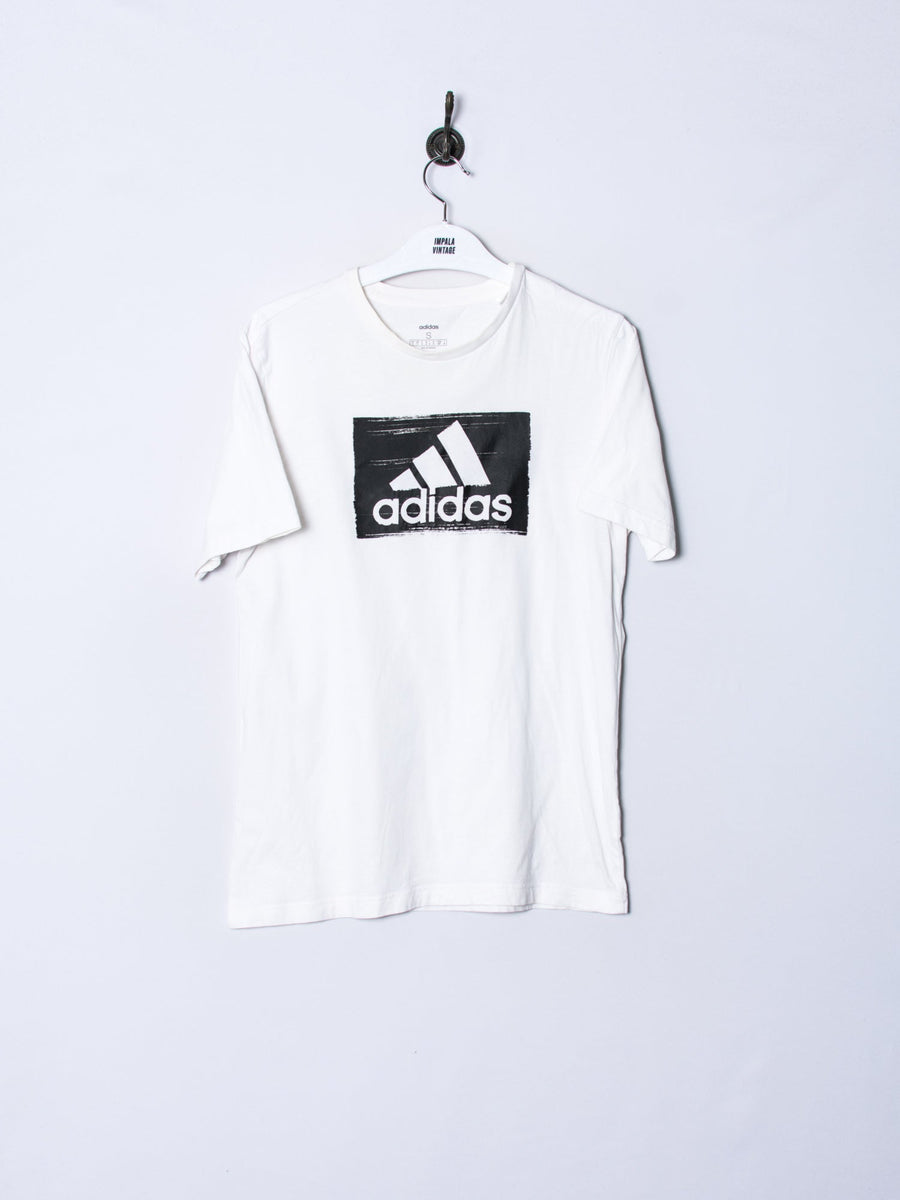 Adidas White Cotton Tee