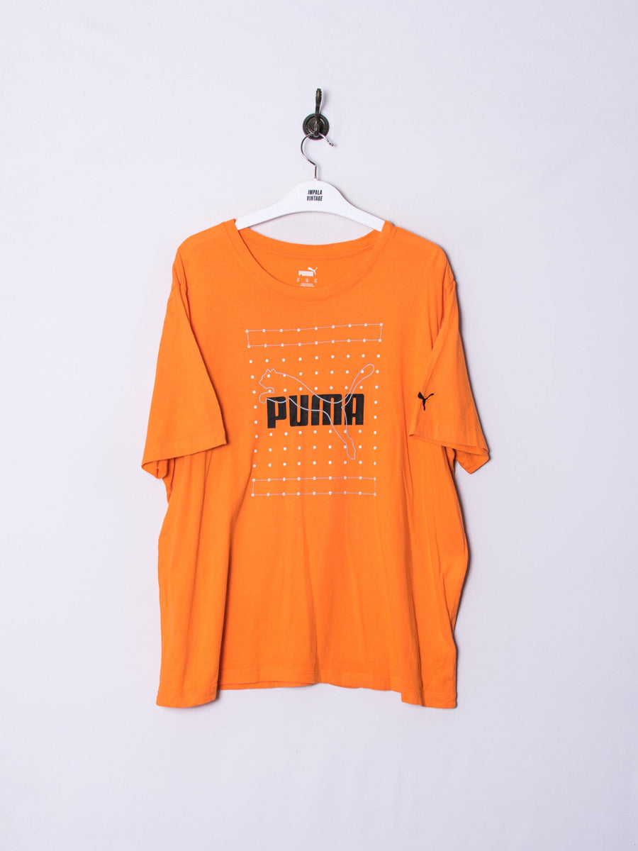 Puma Orange Cotton Tee