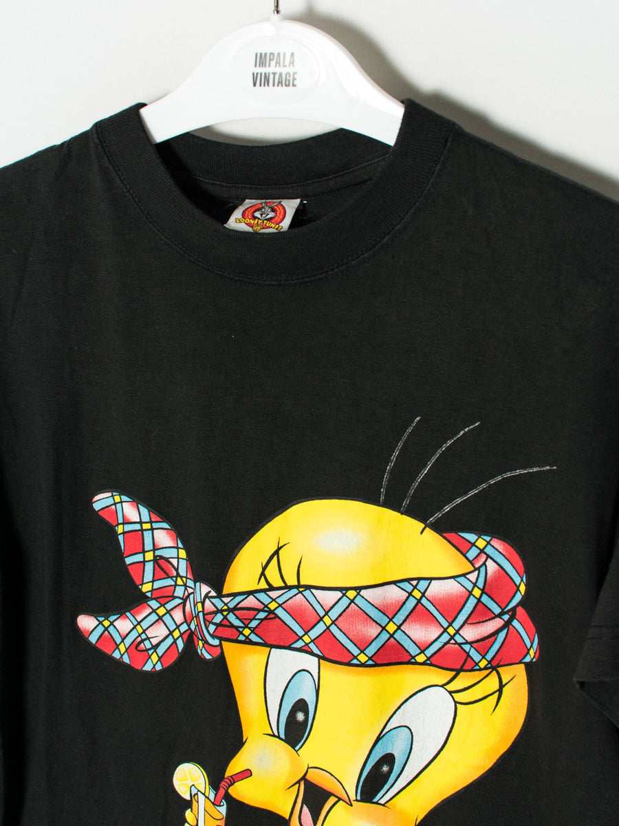 Looney Tunes Black Cotton Tee