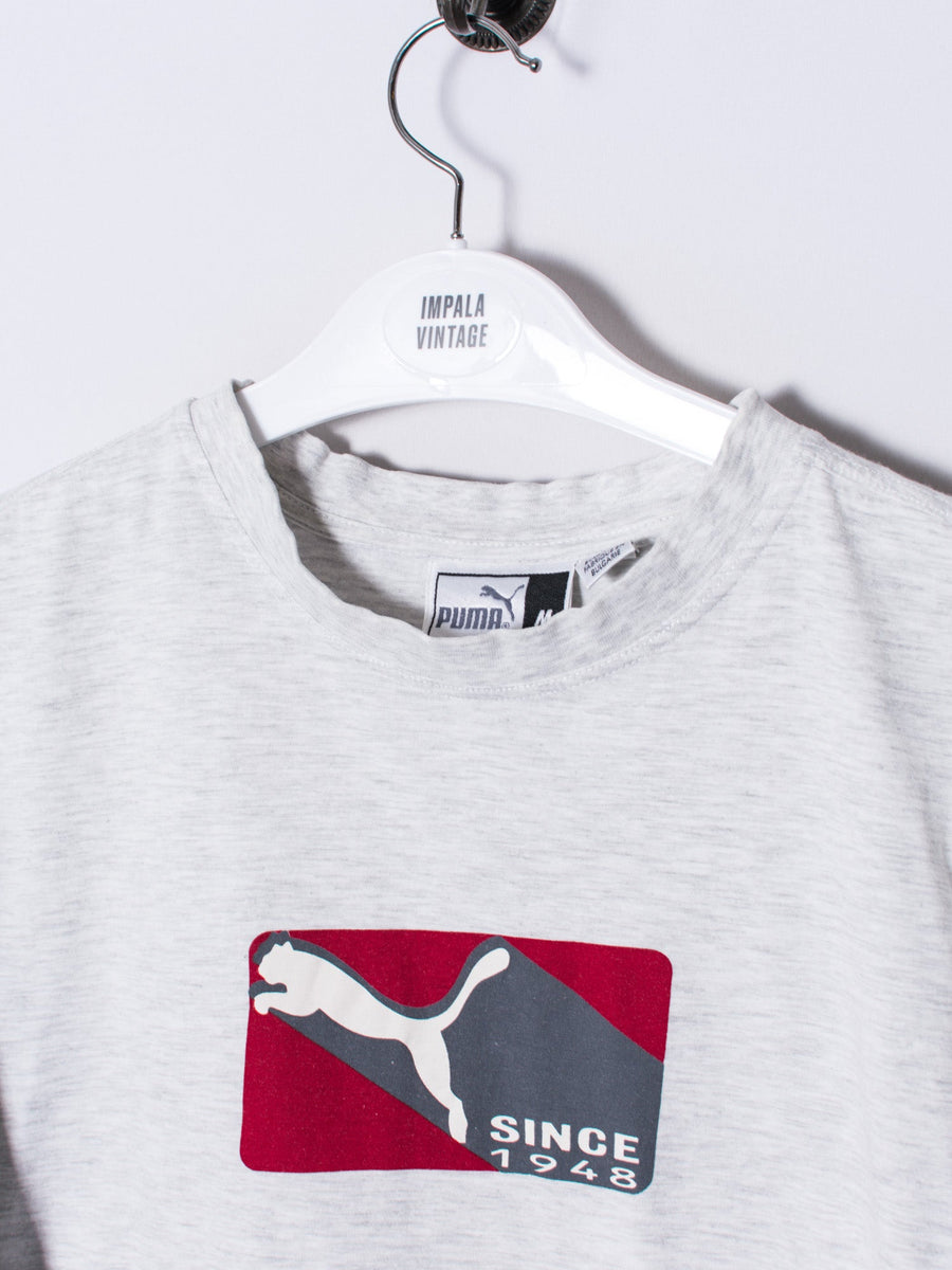 Puma Grey Retro Cotton Tee