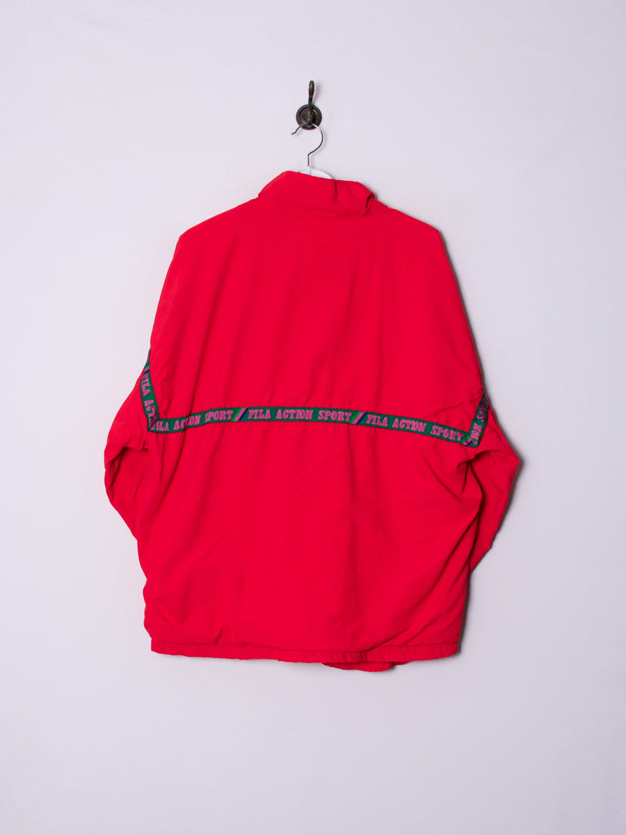Fila Red 1/3 Buttoned Jacket
