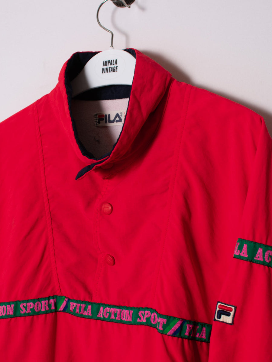 Fila Red 1/3 Buttoned Jacket