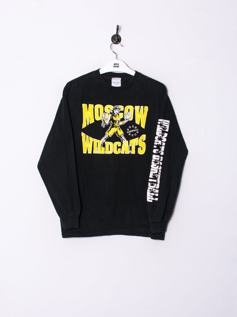 Moscow Wildcats Basketball Cotton Long Sleeves Tee