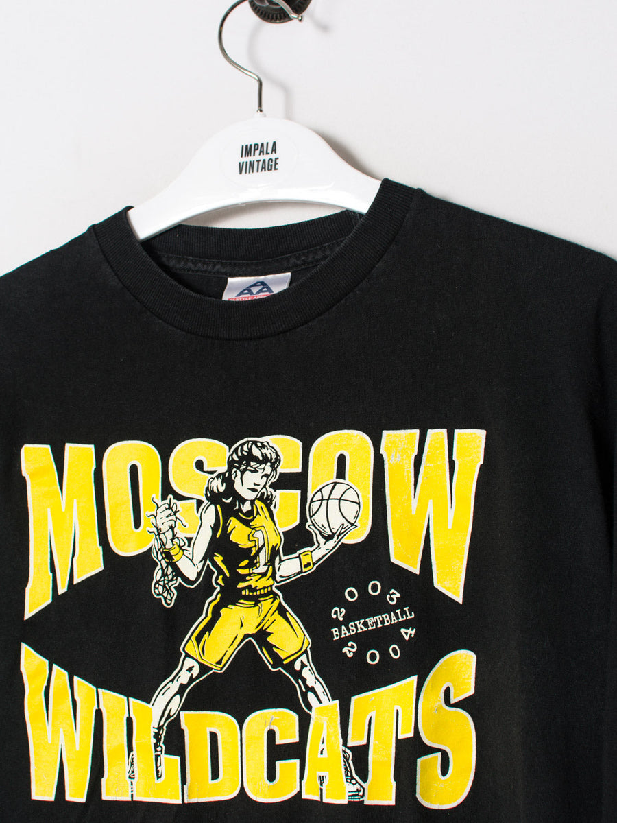 Moscow Wildcats Basketball Cotton Long Sleeves Tee