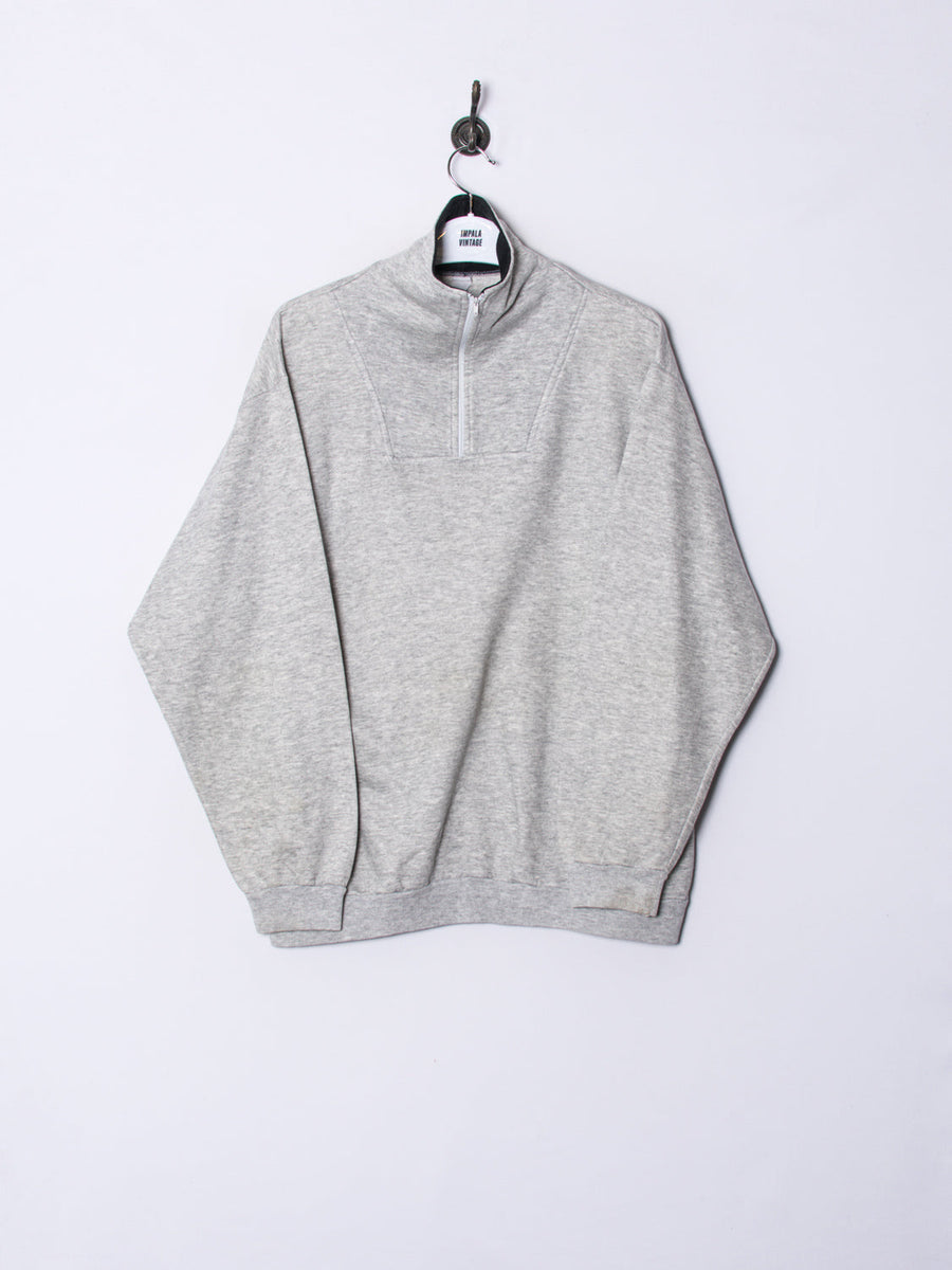 Grey 1/3 Zipper Sweatshirt