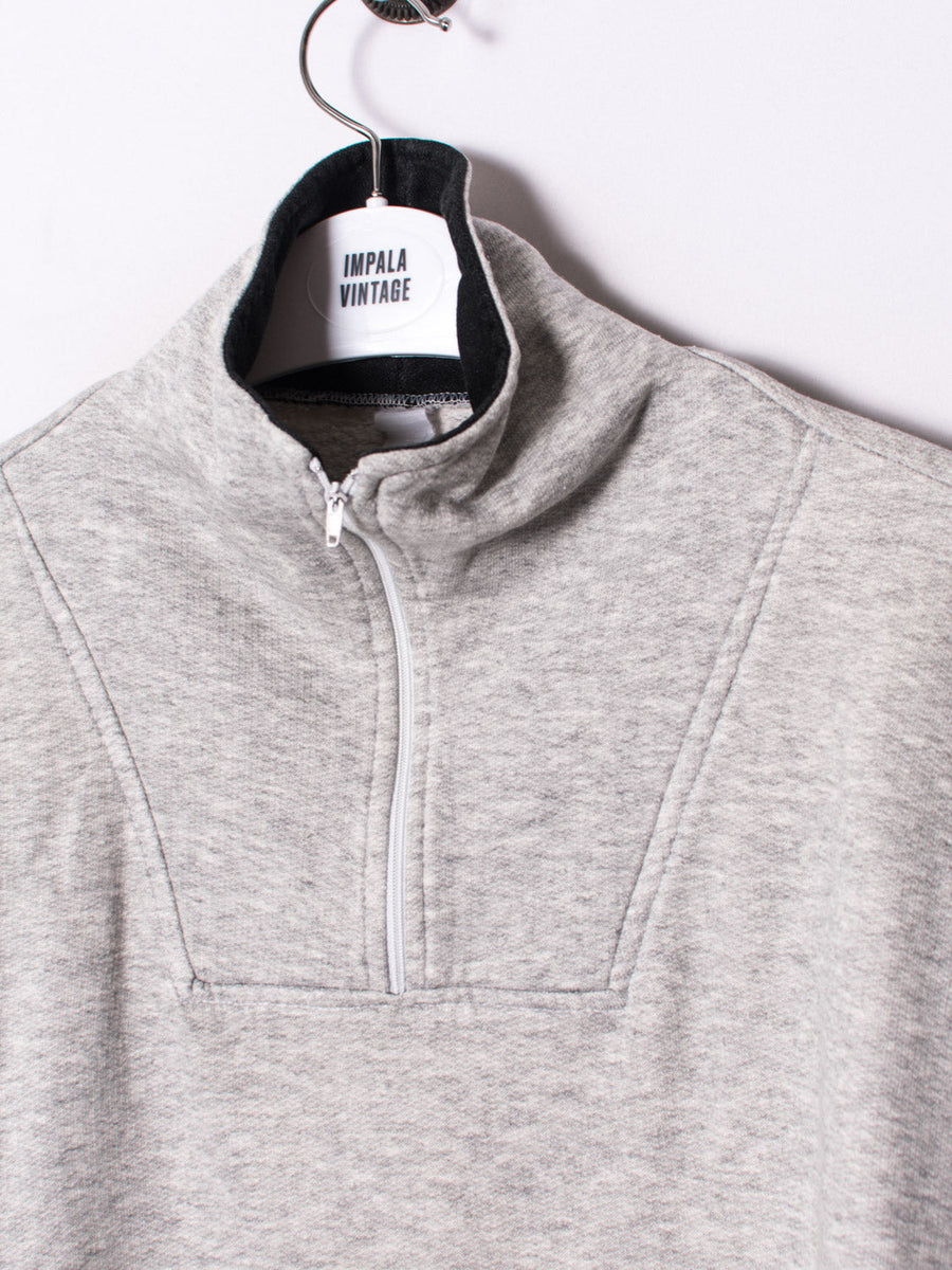 Grey 1/3 Zipper Sweatshirt