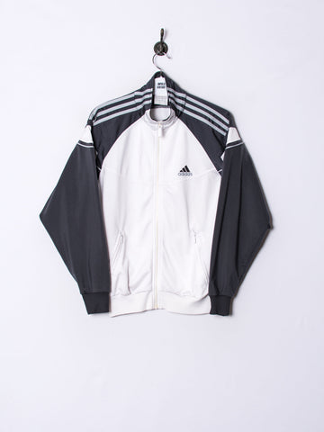 Adidas White & Grey Track Jacket