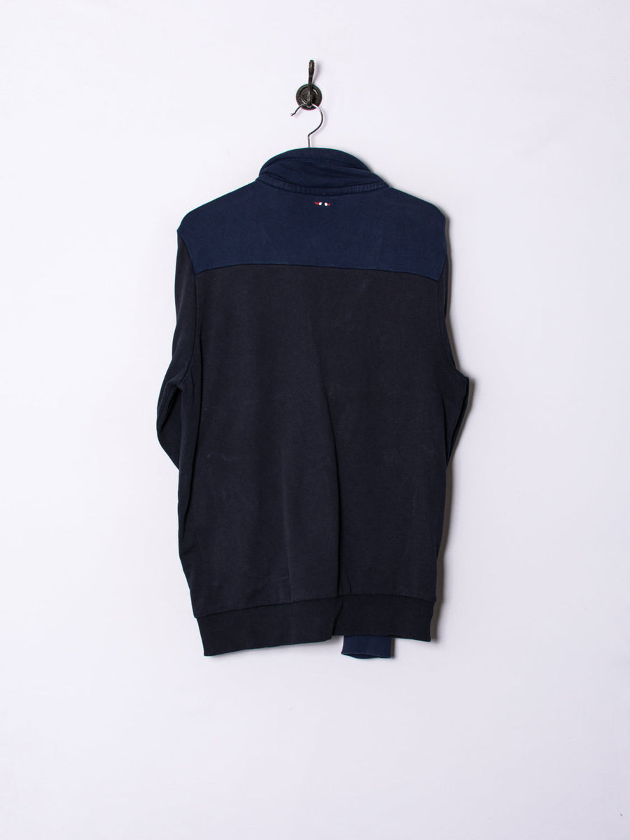 Napapijri Blue & Black Zipper Sweatshirt