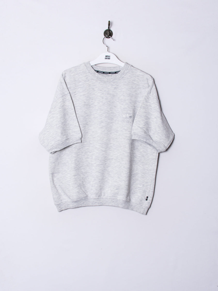 Adidas Grey Short Sleeves Sweatshirt
