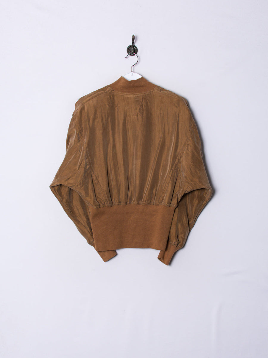 Brown Silk Retro Shellsuit