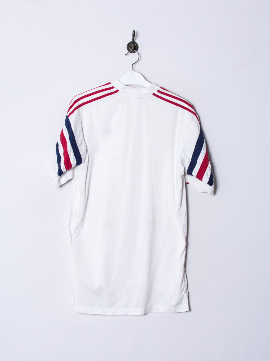 Adidas White Retro Cotton Tee