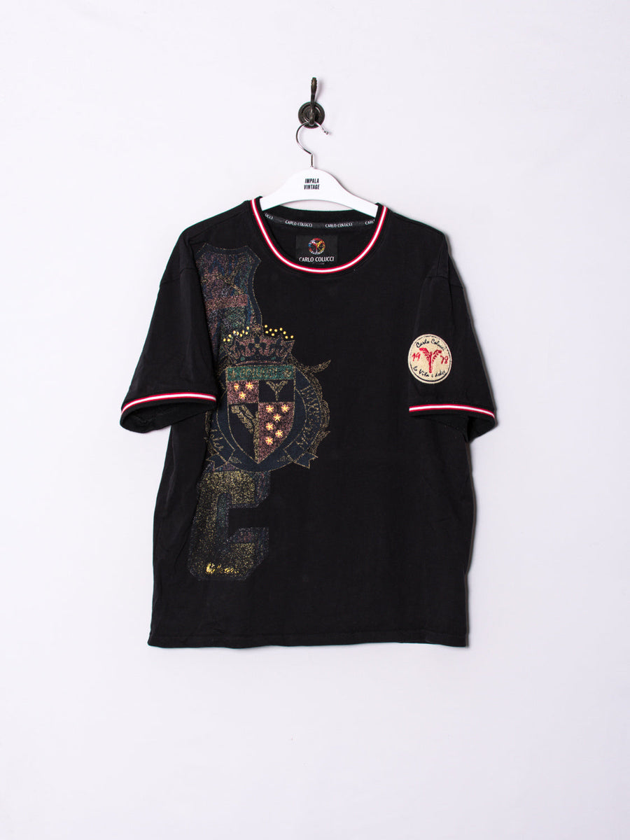 Carlo Colucci Black Cotton Tee