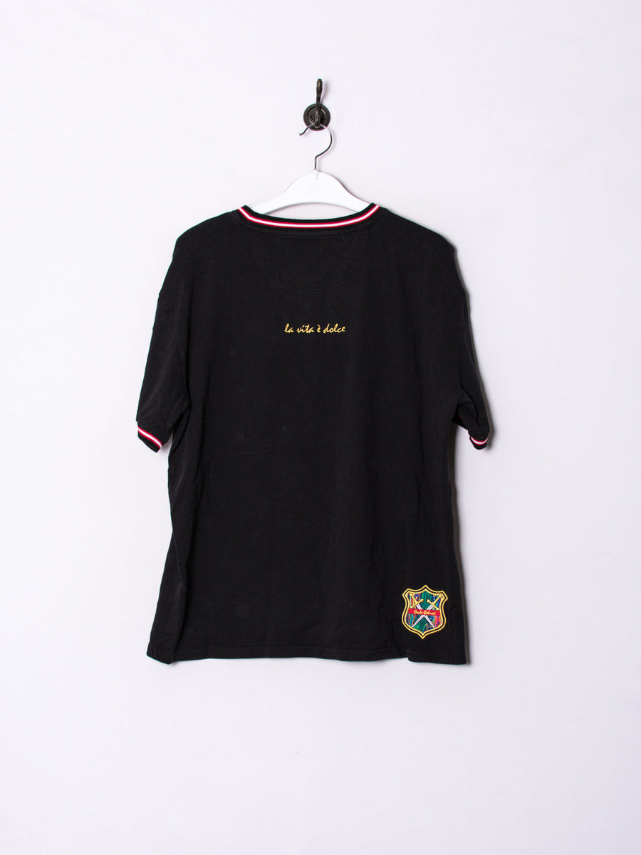 Carlo Colucci Black Cotton Tee