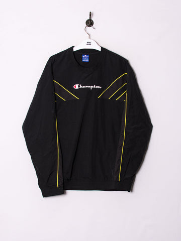 Champion Black Nylon Sweatshirt