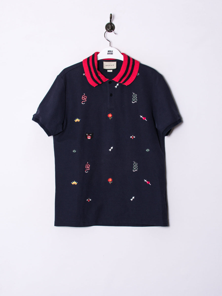 Gucci Navy Blue Poloshirt