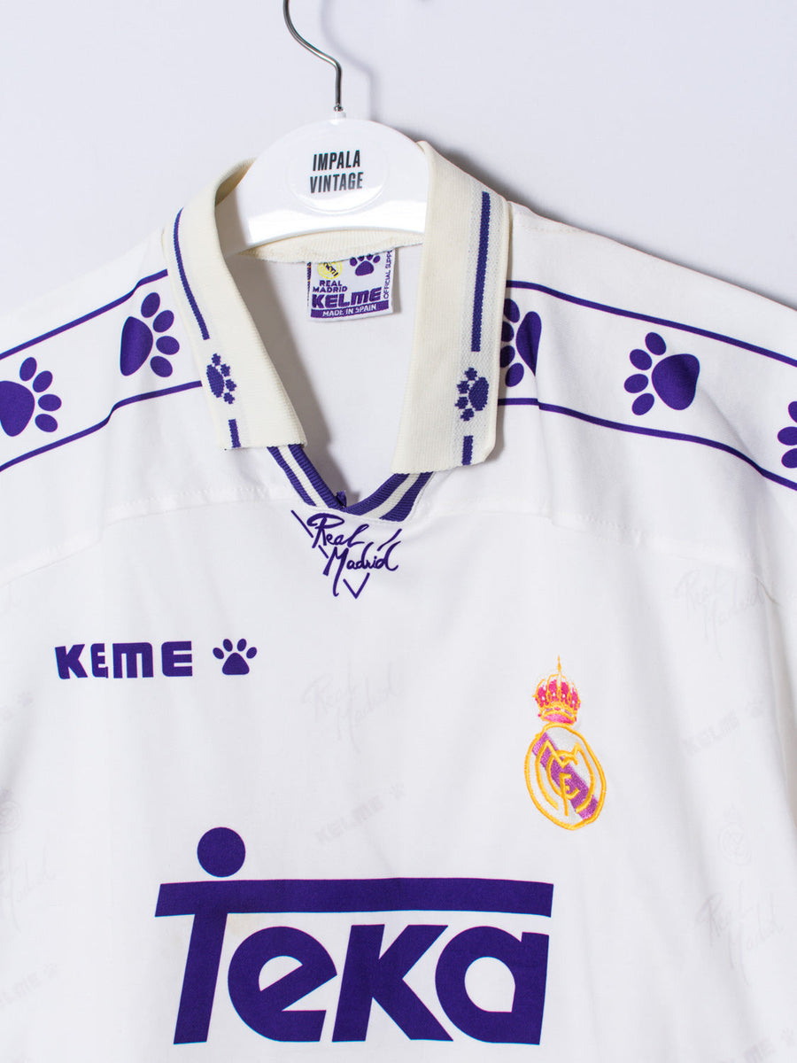 Real Madrid CF Kelme Official Football 95/96 Home Jersey