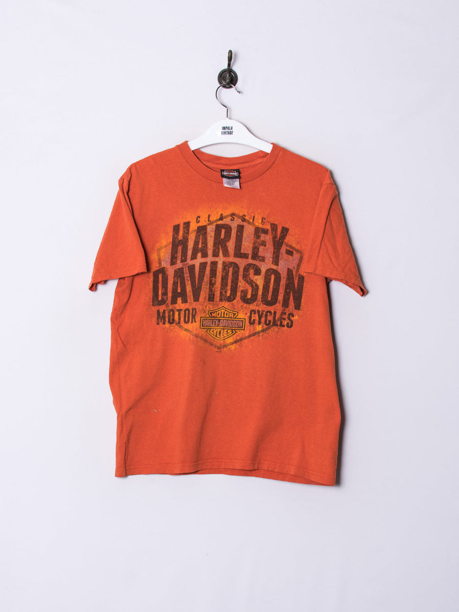 Harley Davidson Orange Cotton Tee