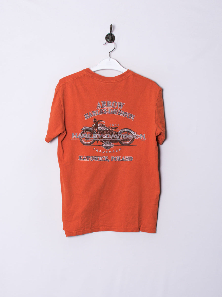 Harley Davidson Orange Cotton Tee