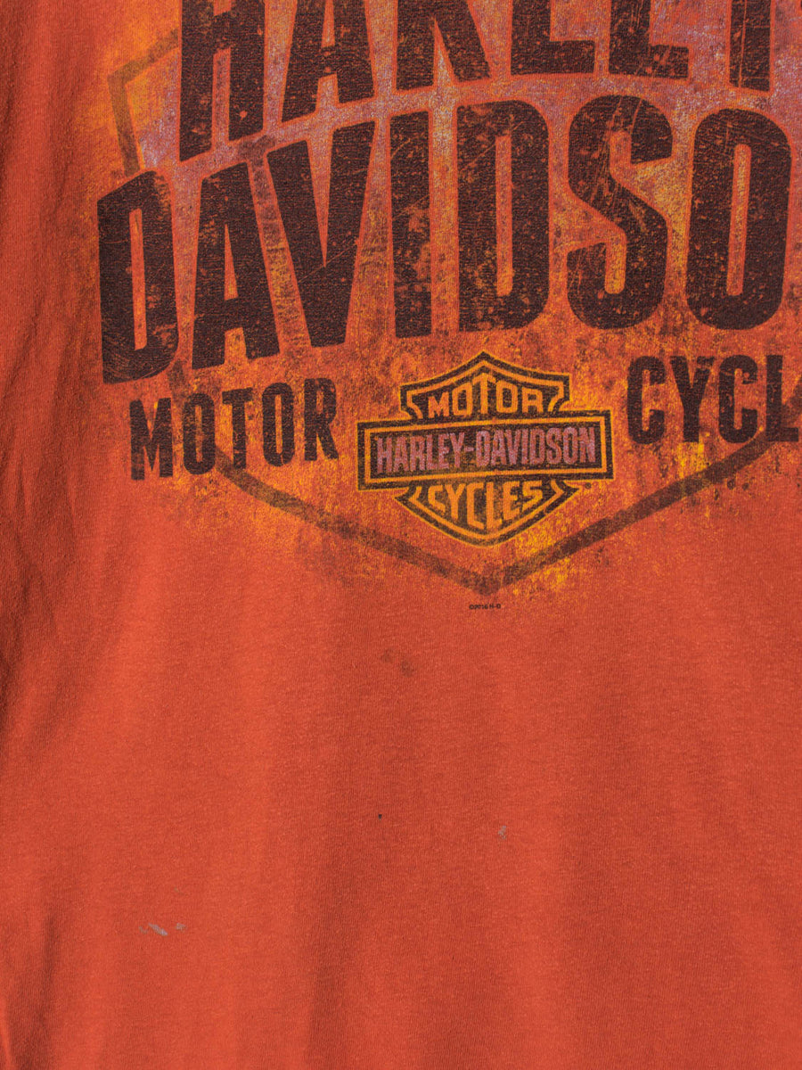 Harley Davidson Orange Cotton Tee