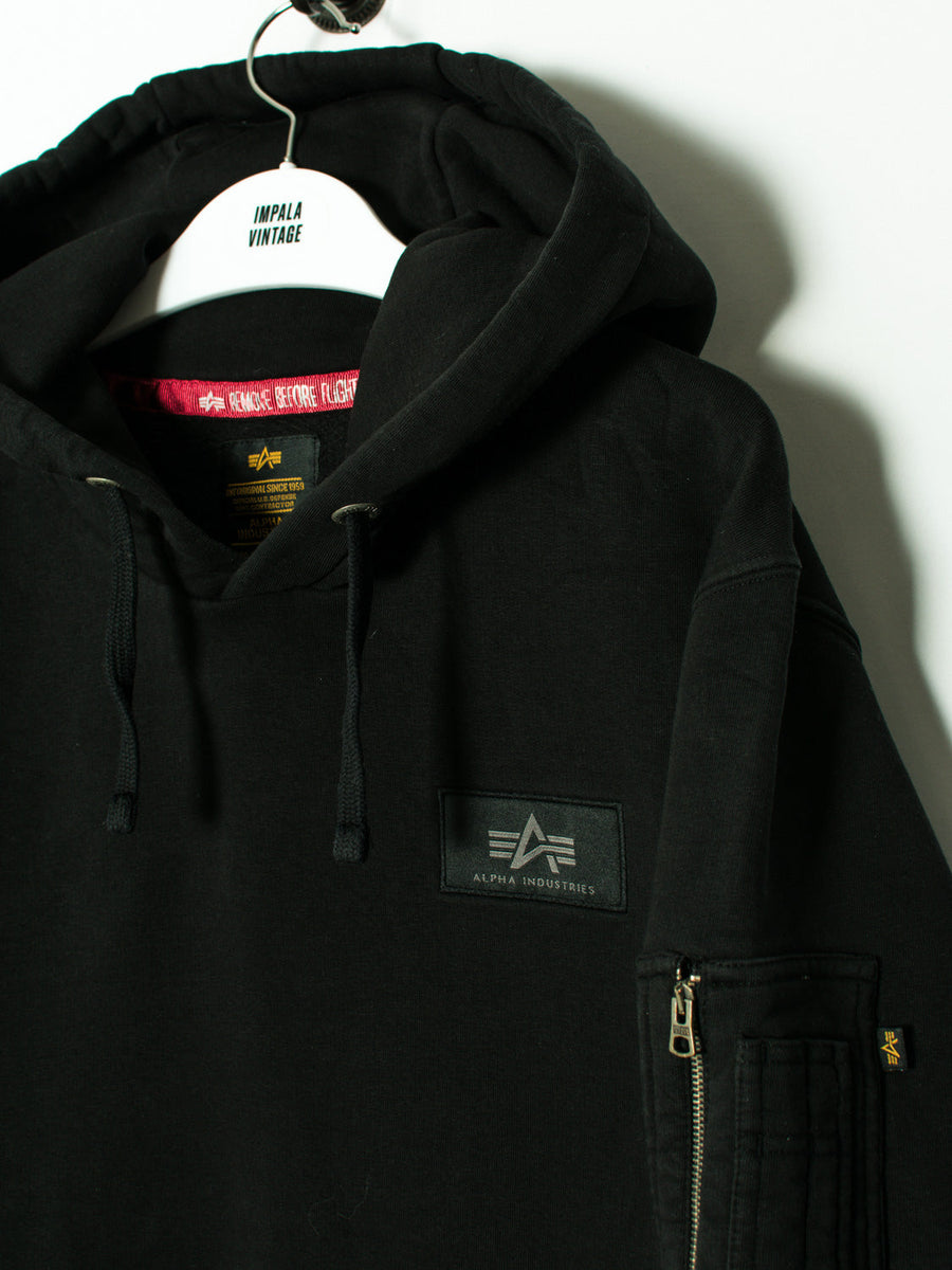 Alpha Industries Black Hoodie