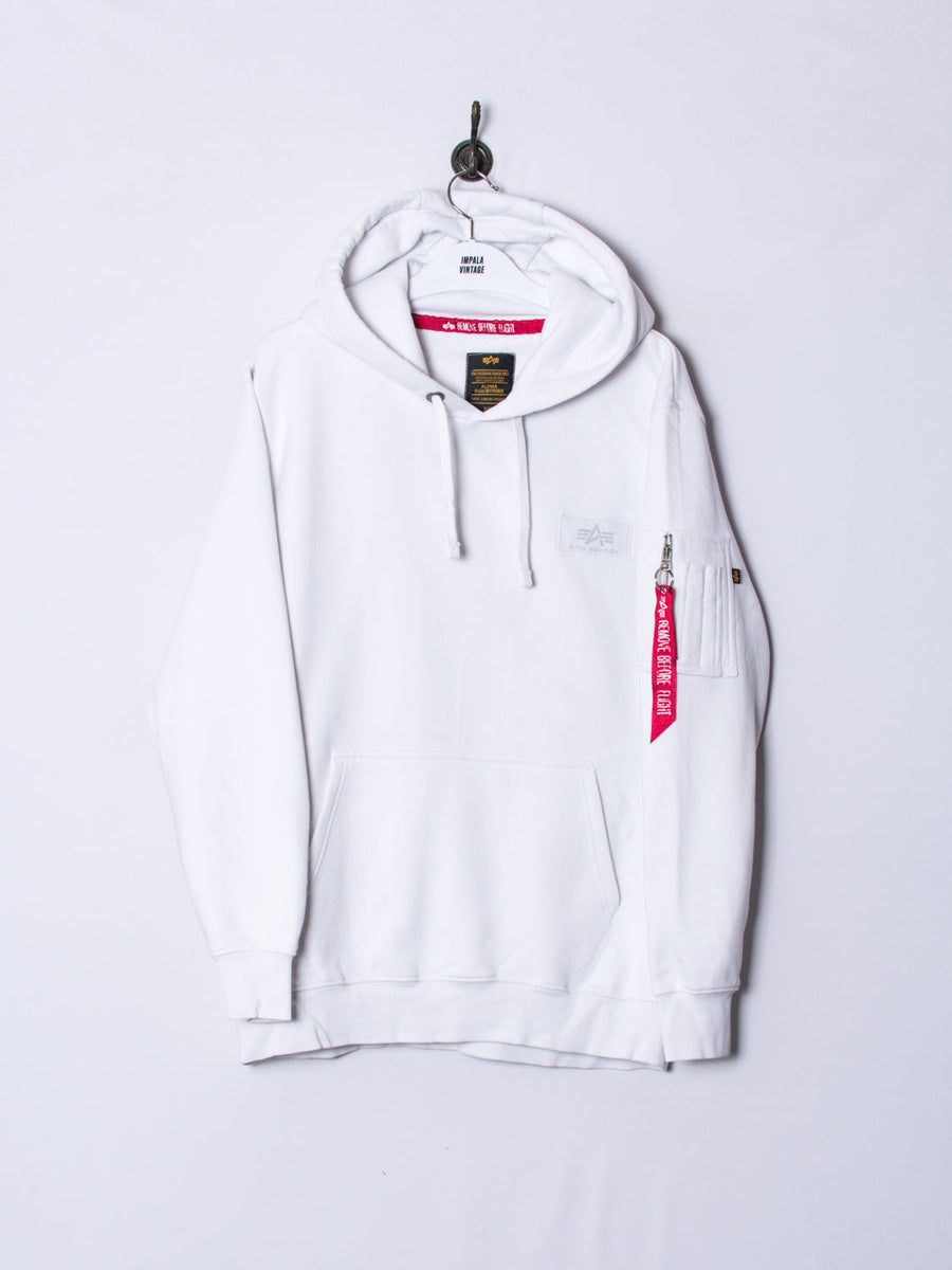 Alpha Industries White Hoodie