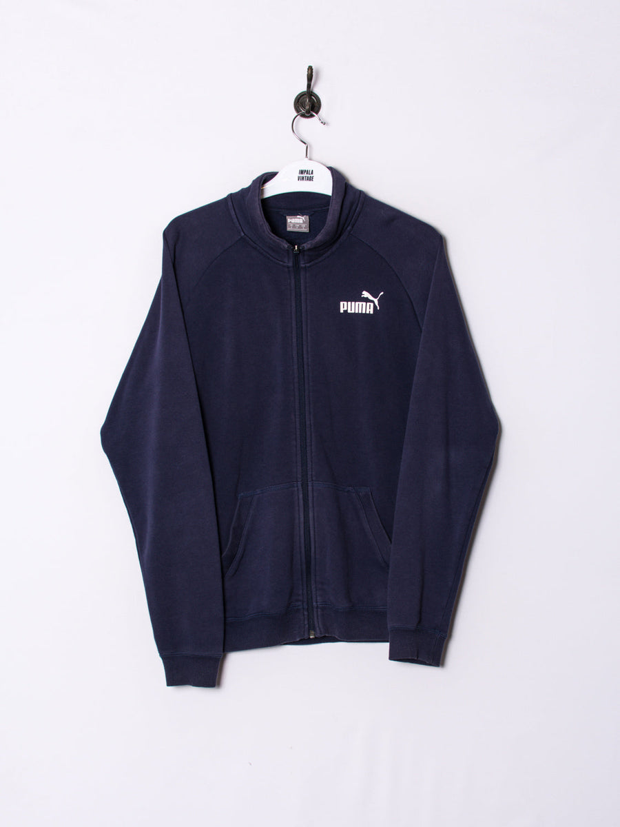 Puma Navy Blue Zipper Sweatshirt