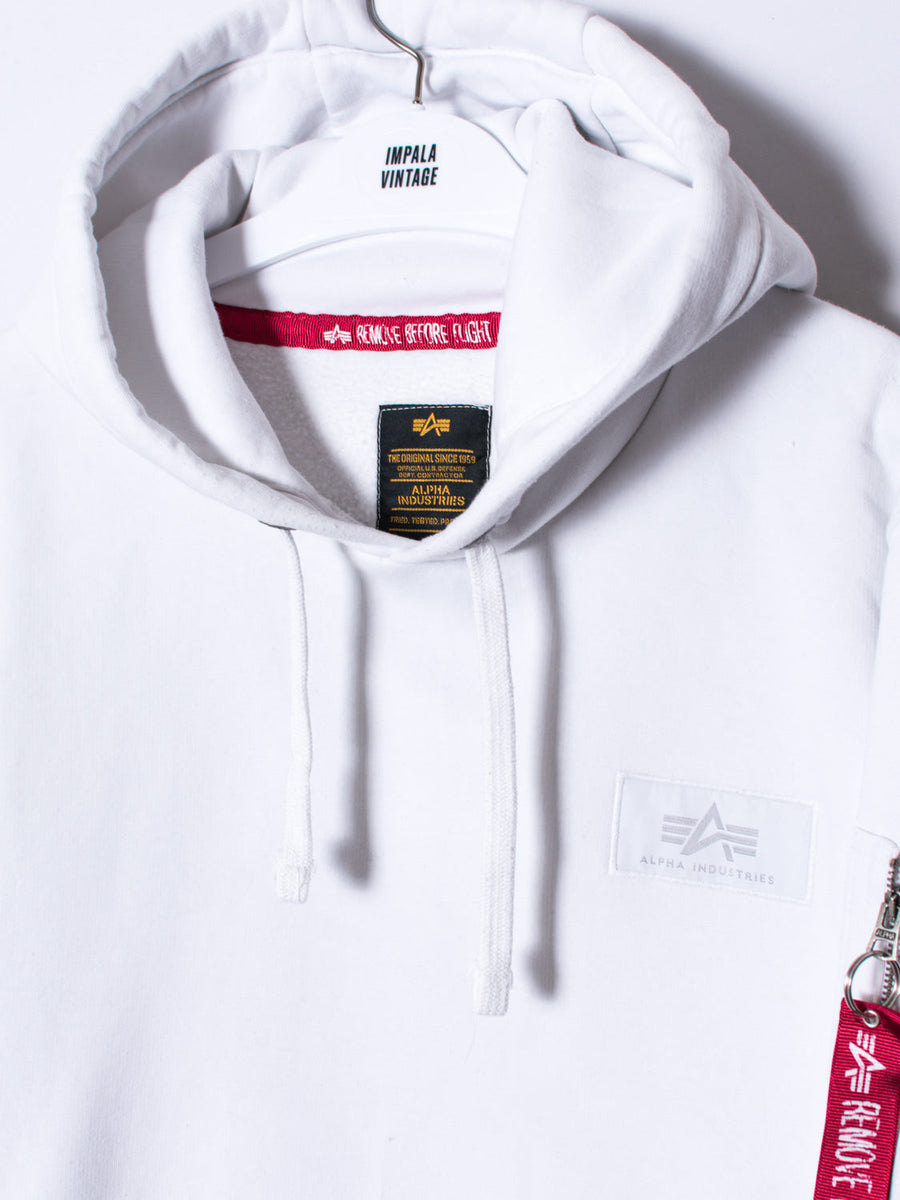 Alpha Industries White Hoodie