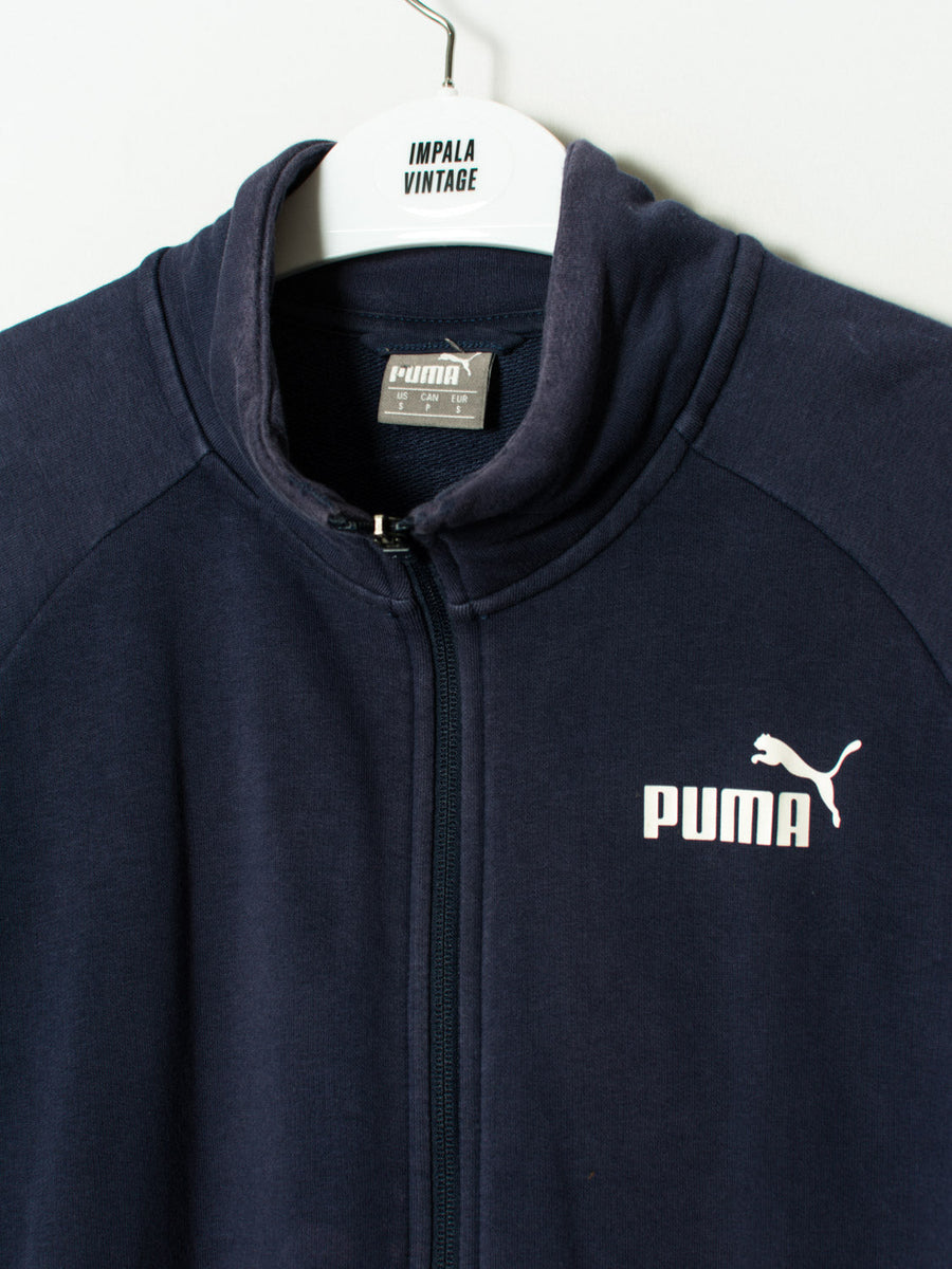 Puma Navy Blue Zipper Sweatshirt