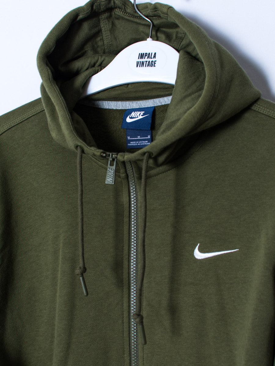 Nike Green Zipper Hoodie