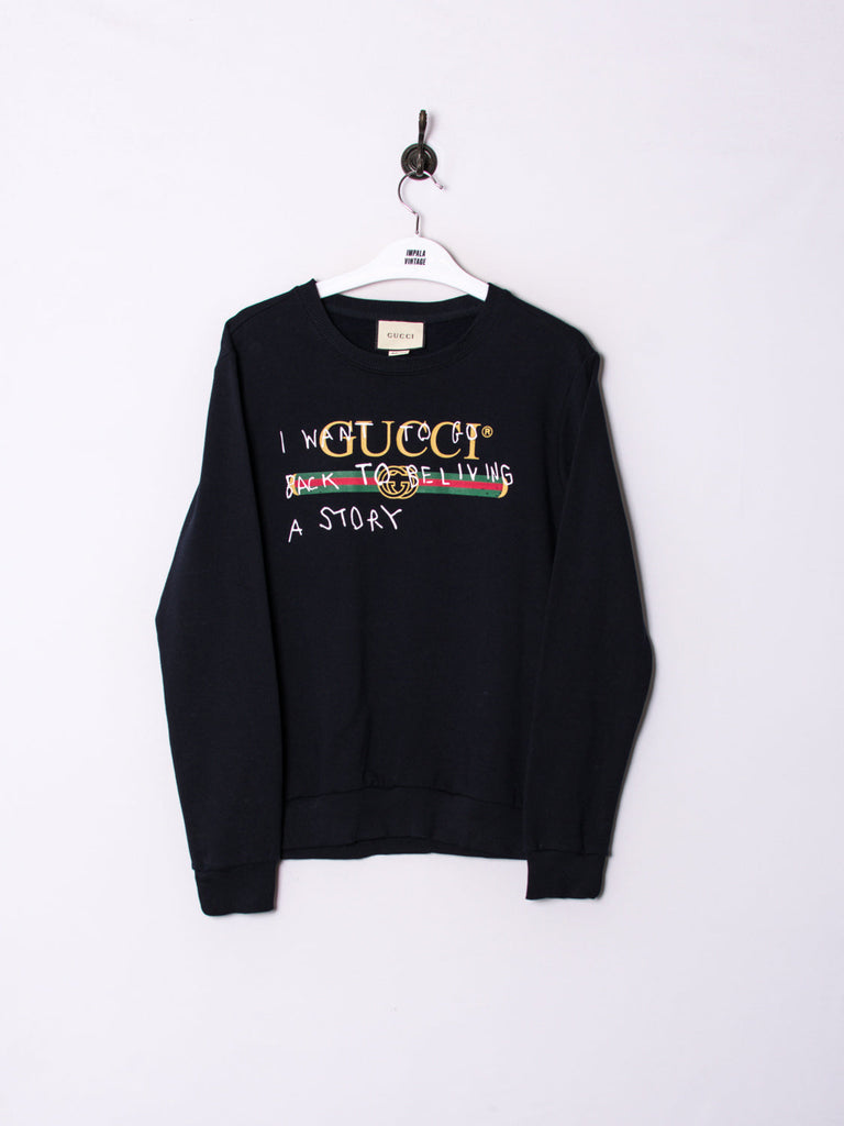 Gucci Black Sweatshirt Impala Vintage