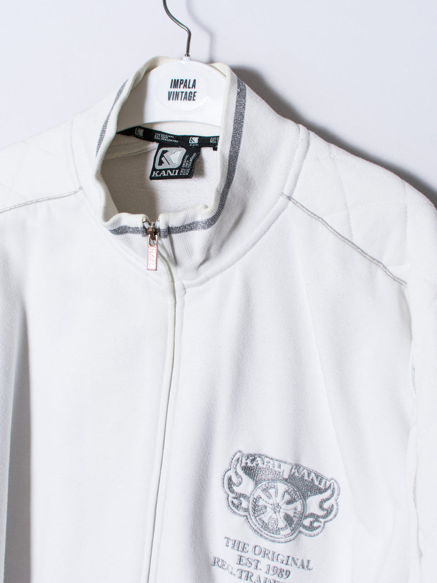 Karl Kani White Zipper Sweatshirt