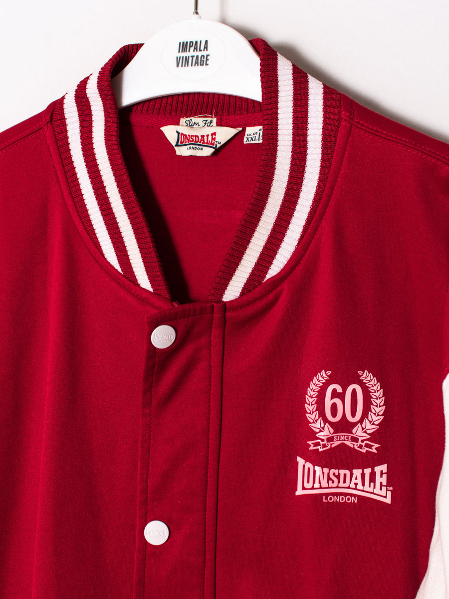 Lonsdale London Red Varsity Jacket