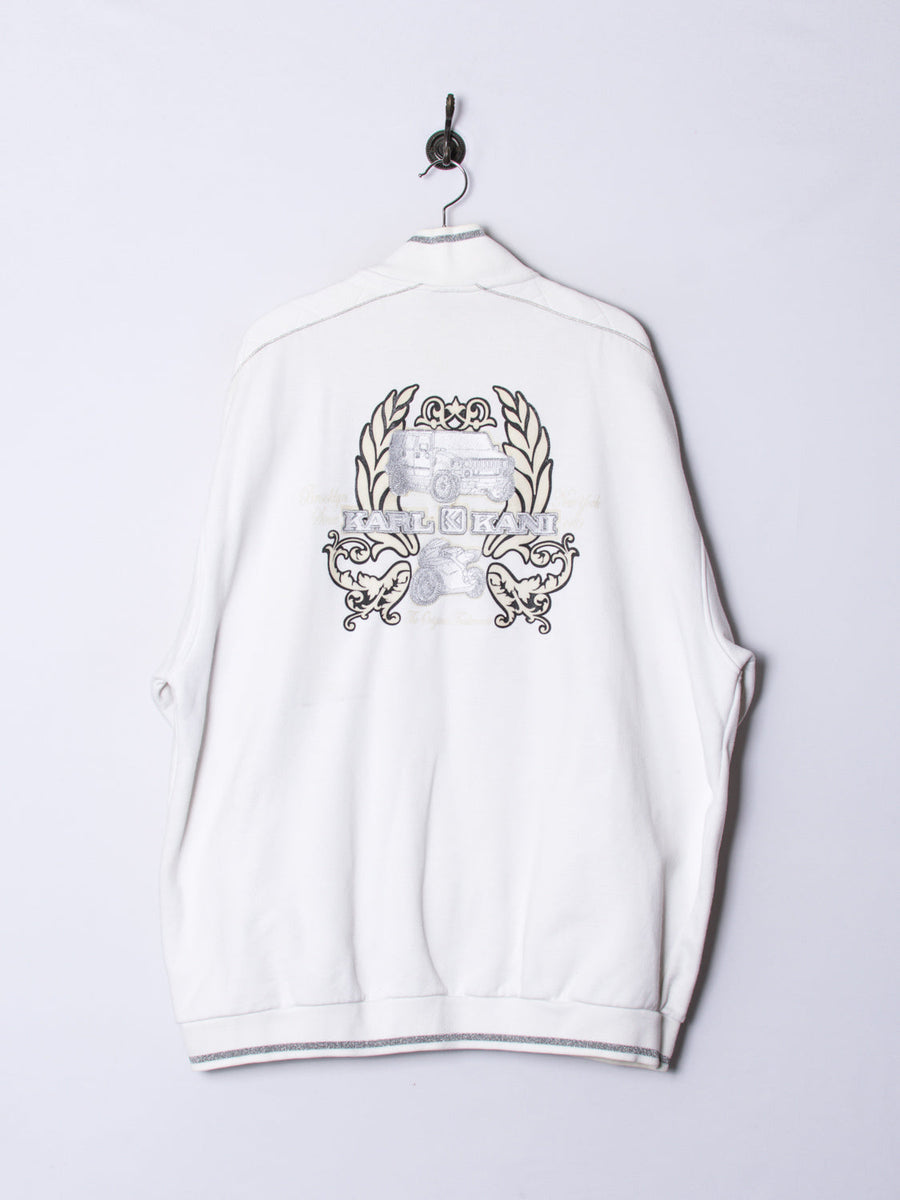 Karl Kani White Zipper Sweatshirt