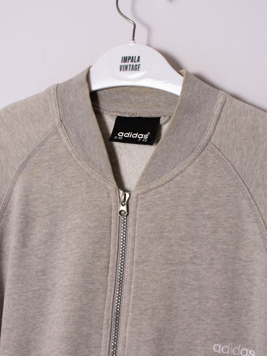 Adidas Grey Zipper Sweatshirt