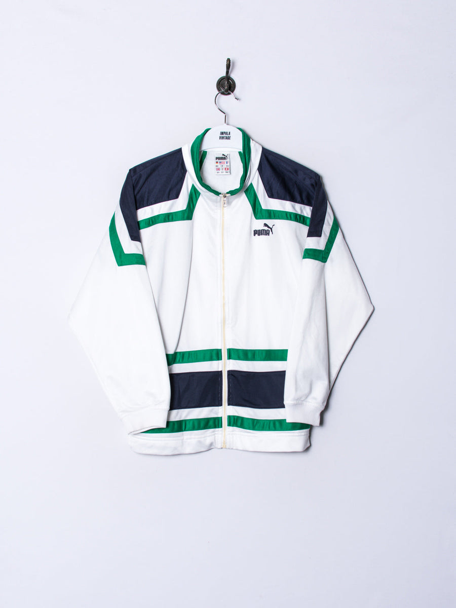 Puma White Retro Track Jacket