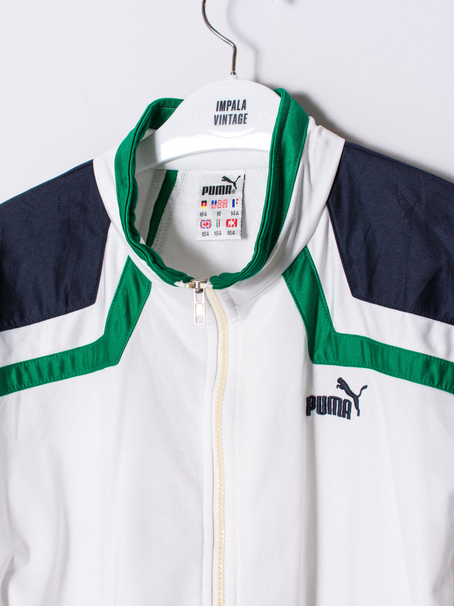 Puma White Retro Track Jacket