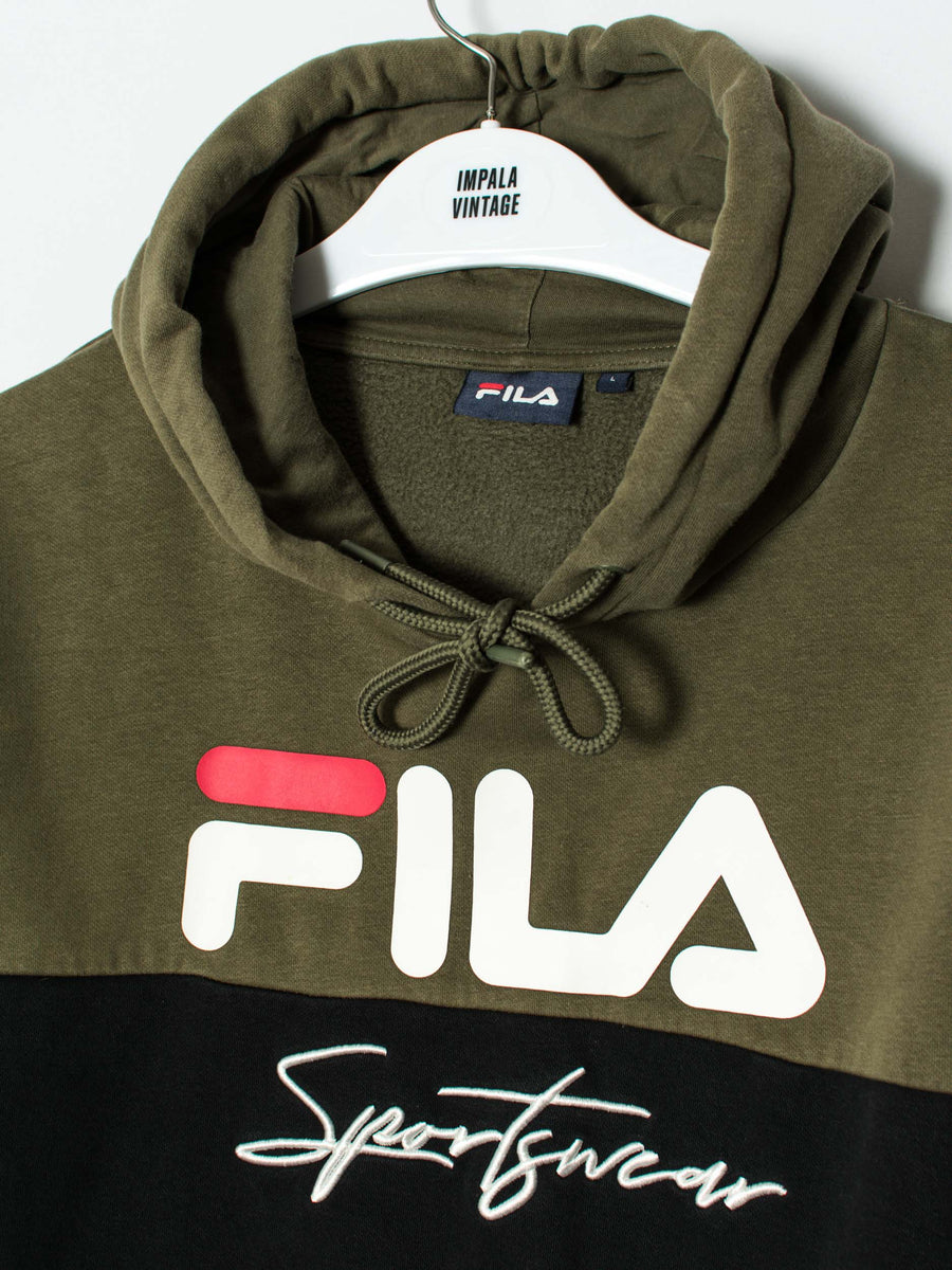 Fila Black & Green Hoodie