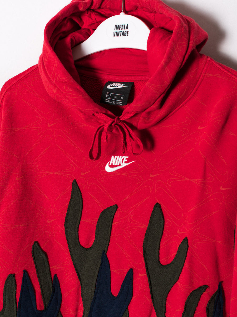 Nike Red Rework Hoodie